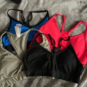 Pink Sports Bra Set